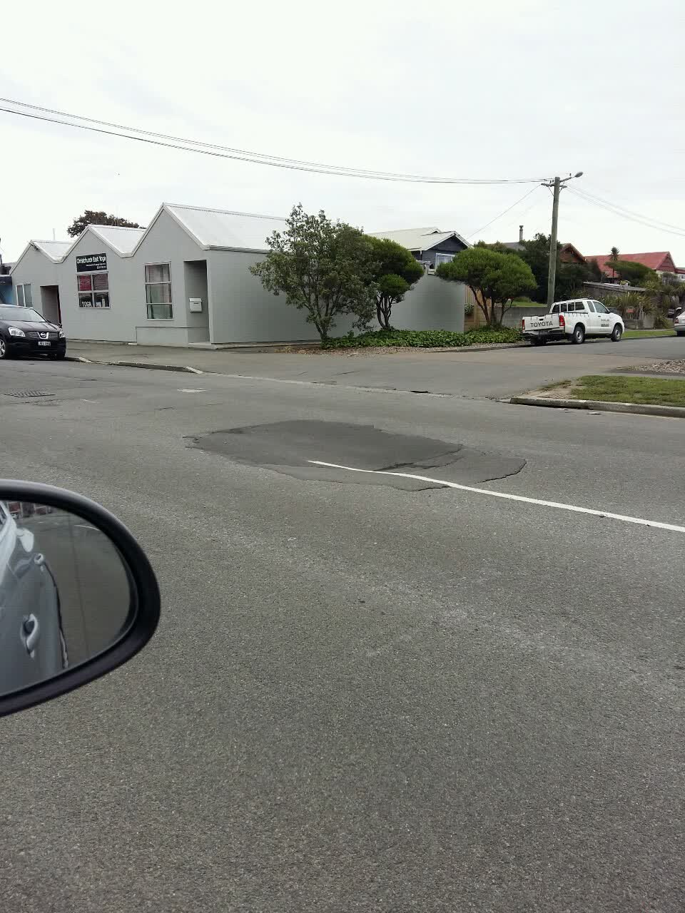 The photograph attached to this roading/streets report