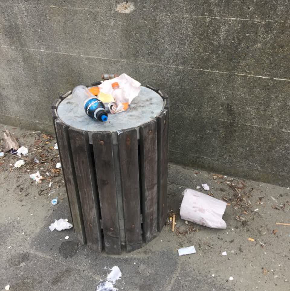 The photograph attached to this rubbish/recycling report