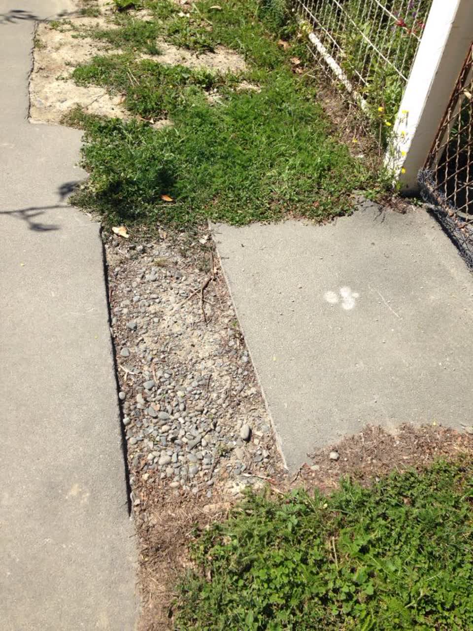 The photograph attached to this roading/streets report