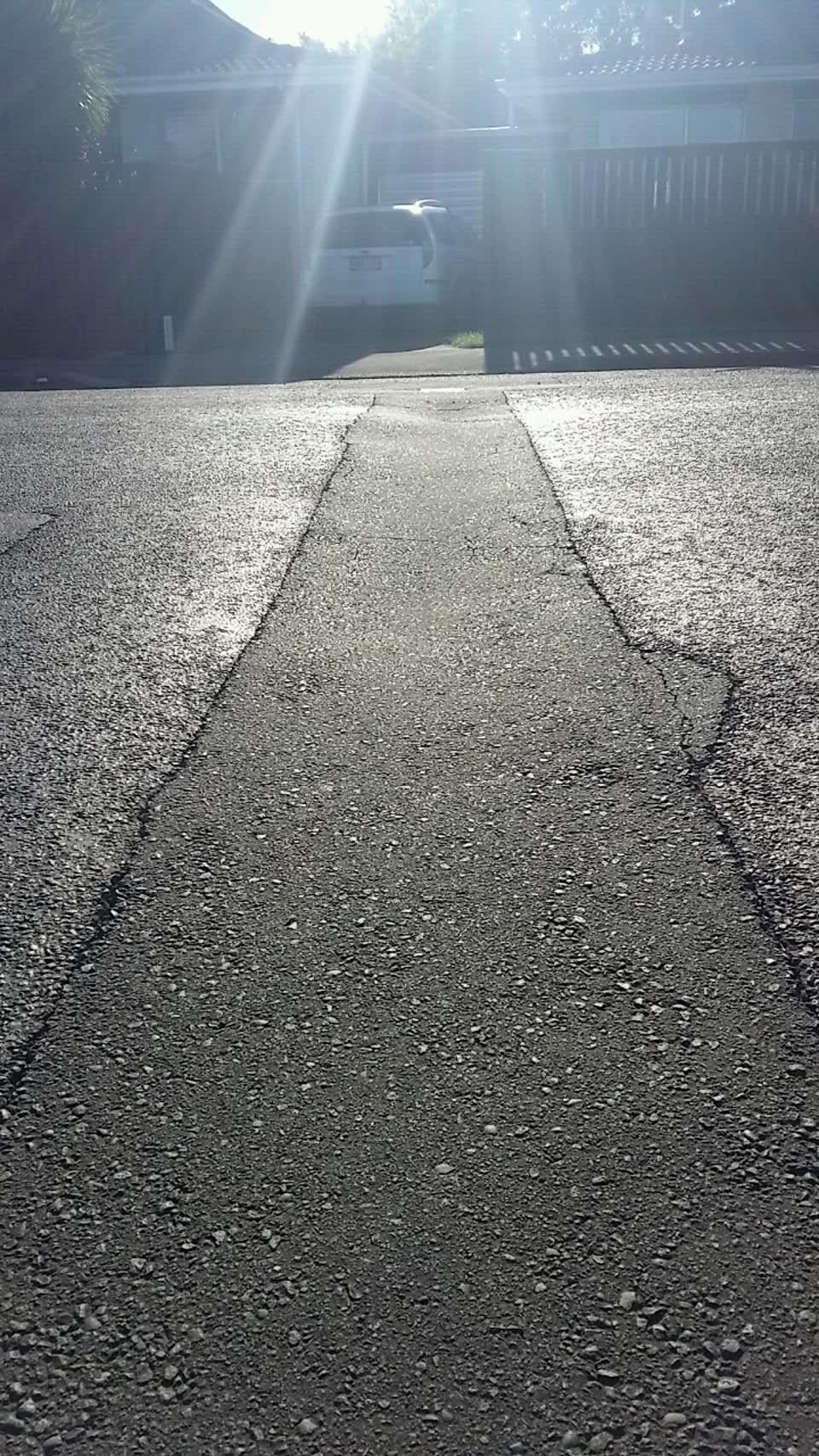 The photograph attached to this roading/streets report