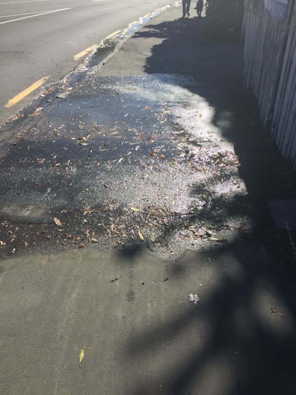 The photograph attached to this wastewater/stormwater report