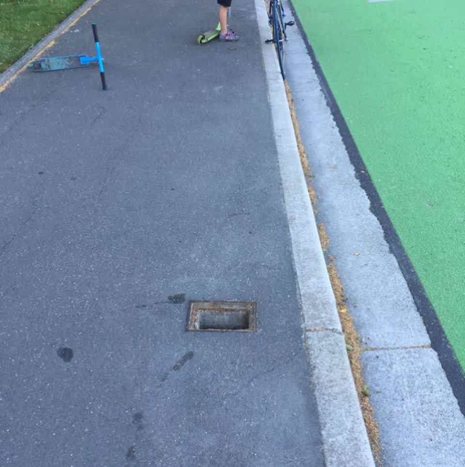 The photograph attached to this roading/streets report