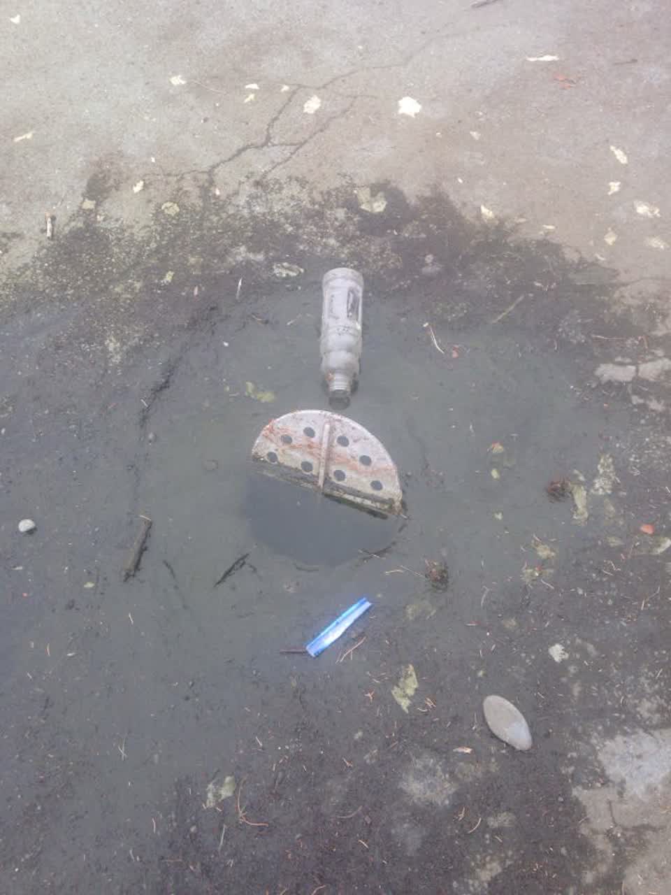 The photograph attached to this wastewater/stormwater report