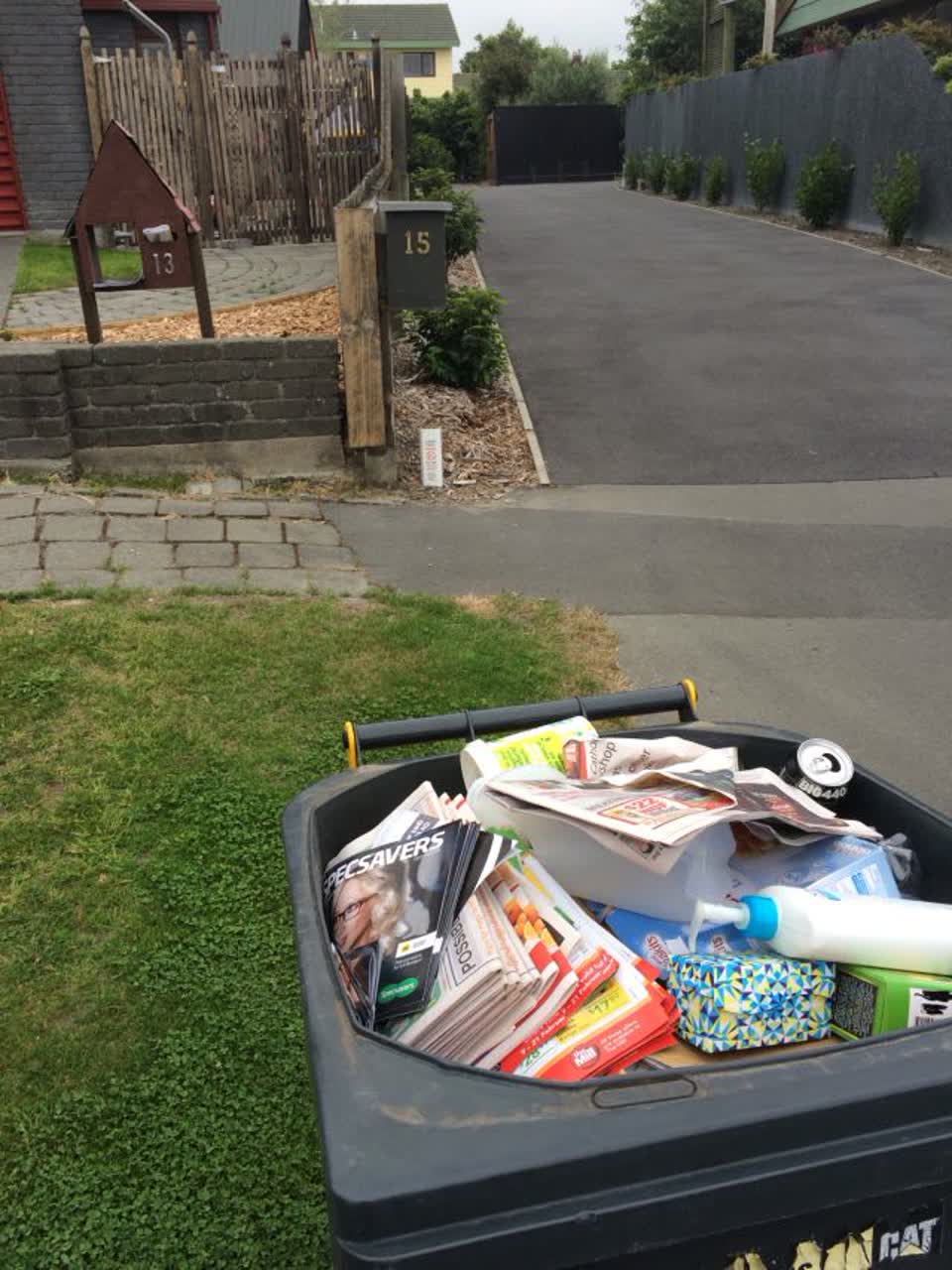 The photograph attached to this rubbish/recycling report