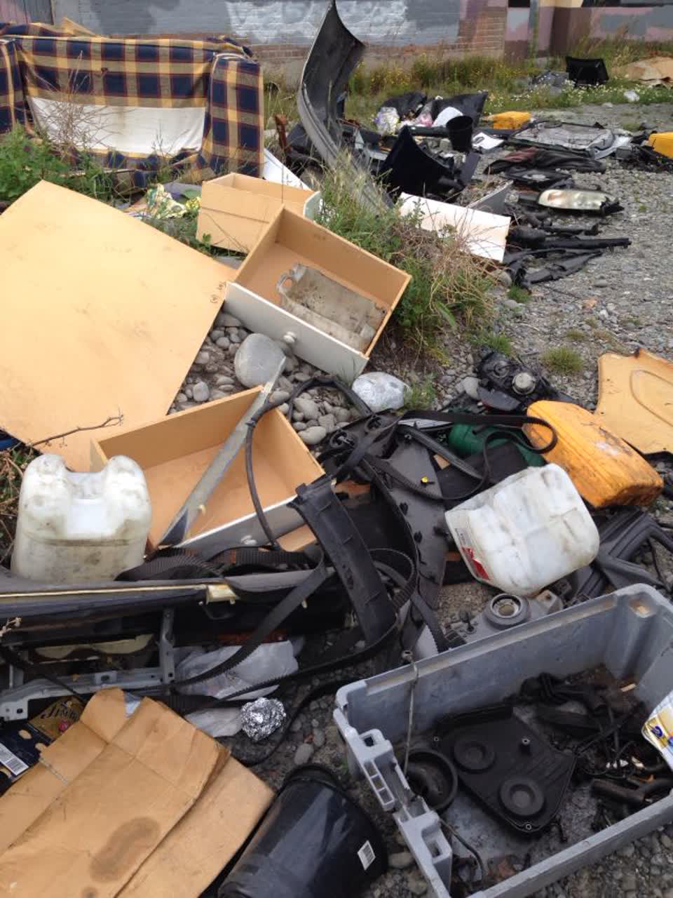 The photograph attached to this roading/streets report