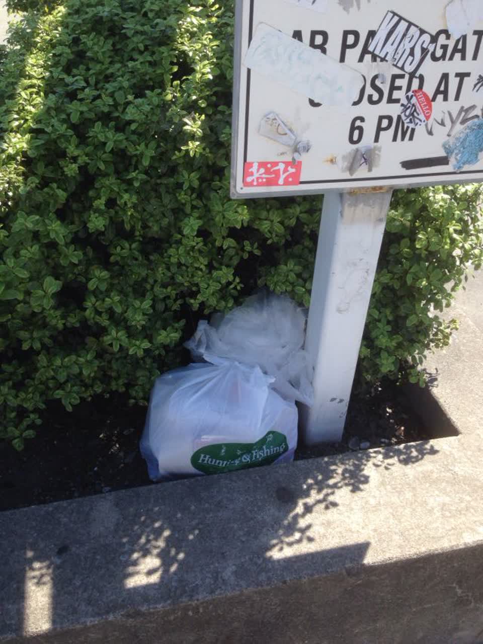 The photograph attached to this rubbish/recycling report