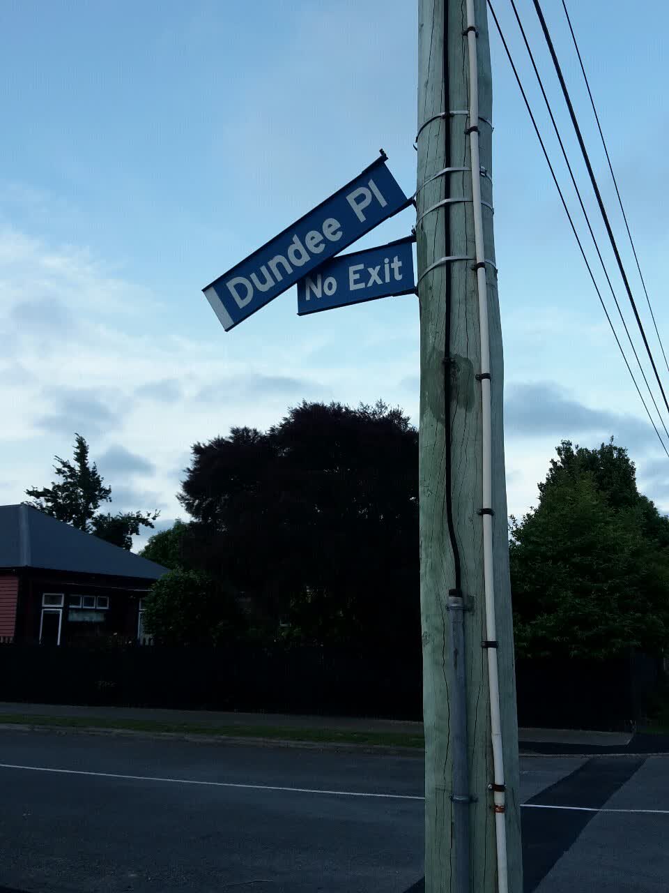 The photograph attached to this roading/streets report