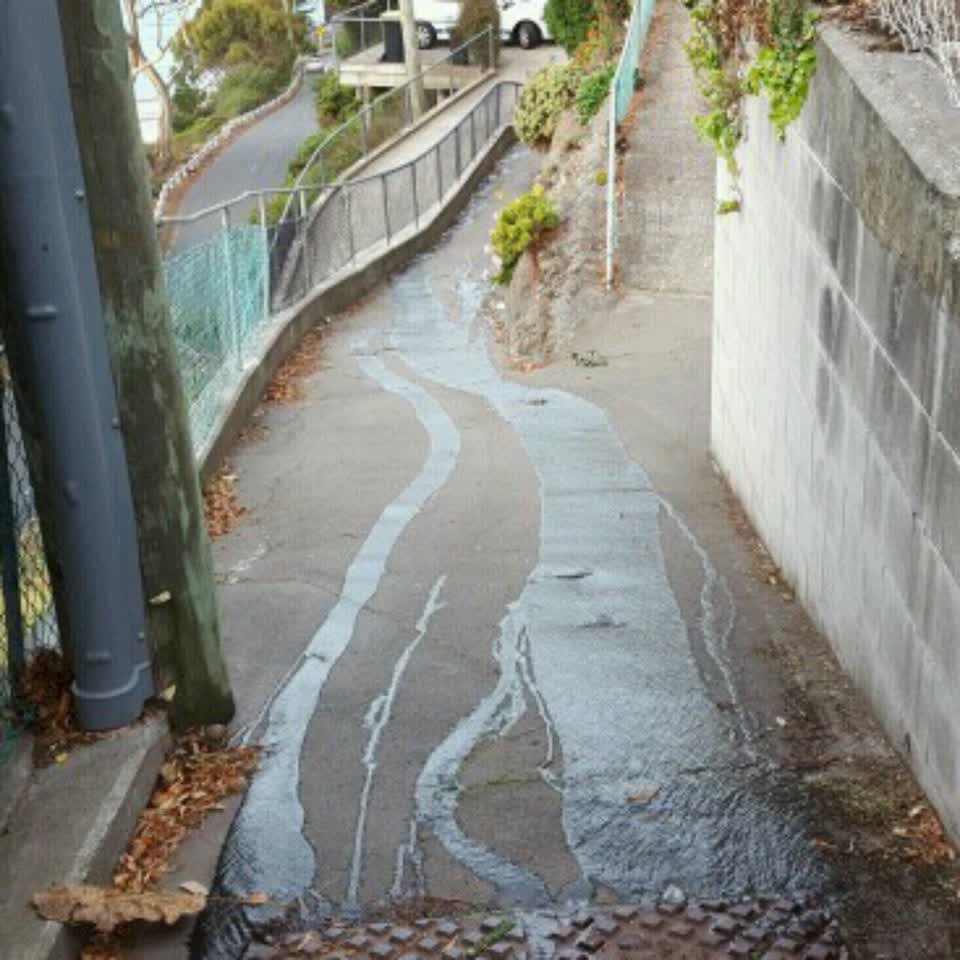 The photograph attached to this wastewater/stormwater report