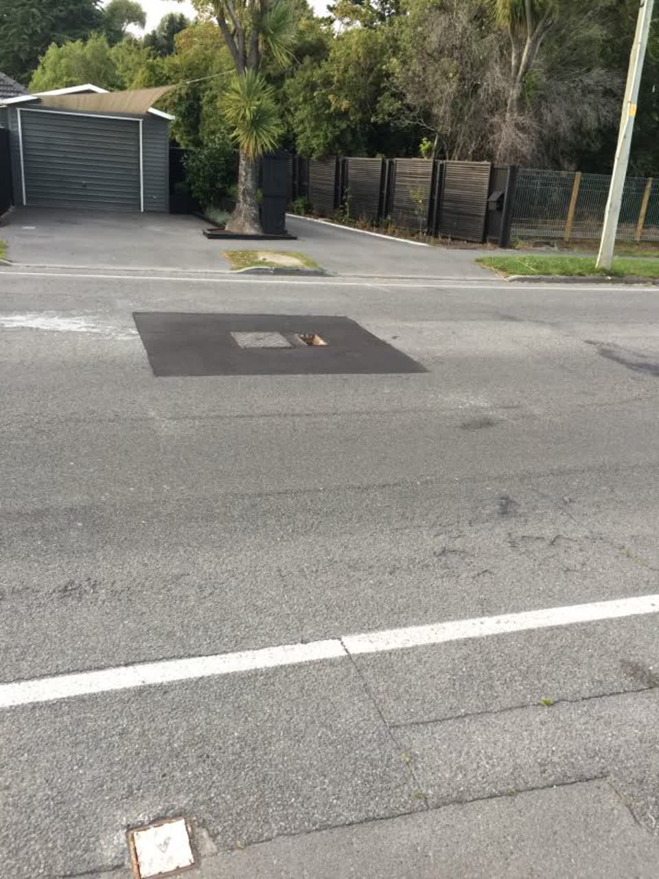 The photograph attached to this roading/streets report