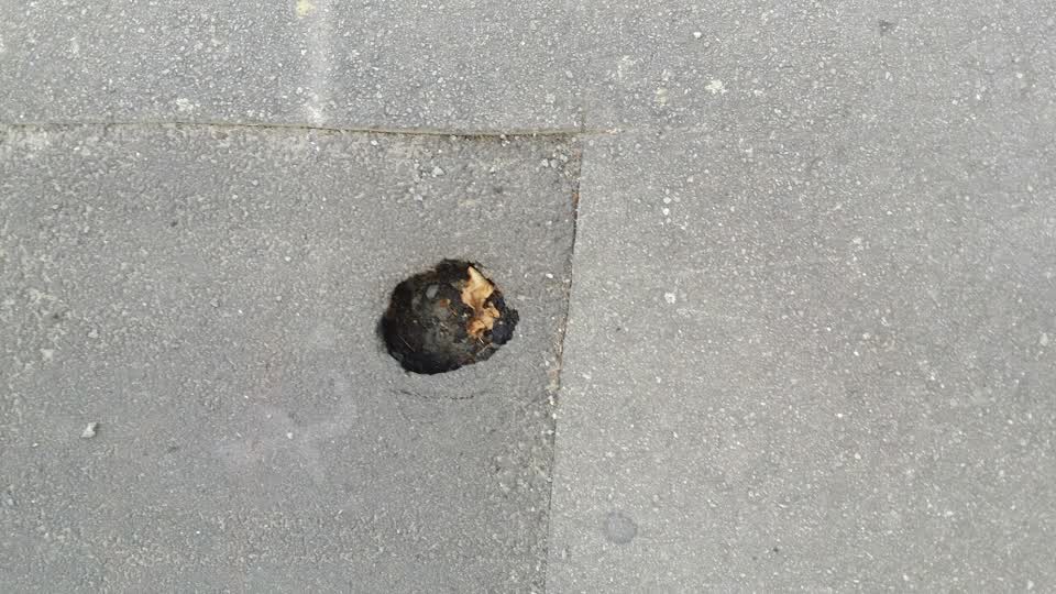 The photograph attached to this roading/streets report