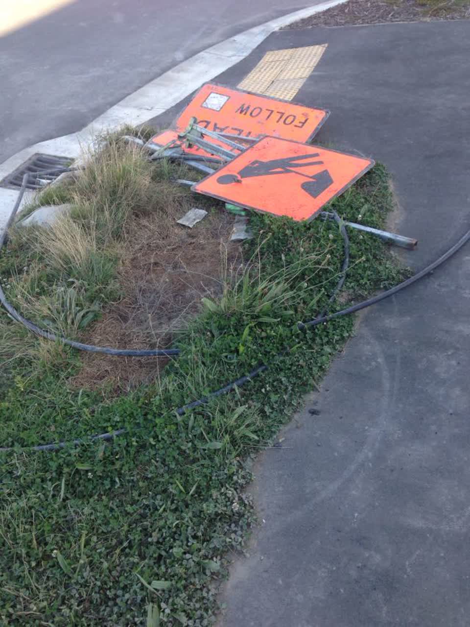 The photograph attached to this roading/streets report
