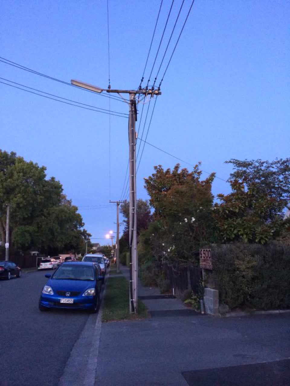 The photograph attached to this roading/streets report