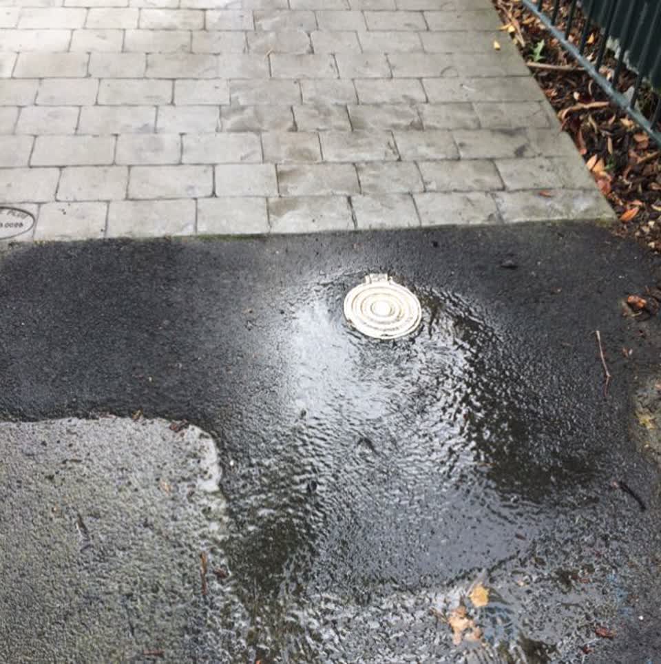 The photograph attached to this wastewater/stormwater report