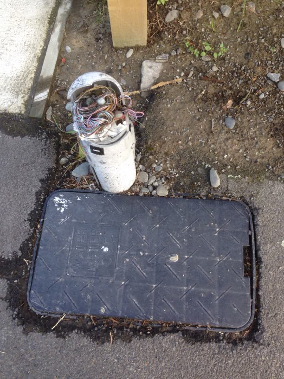 The photograph attached to this roading/streets report