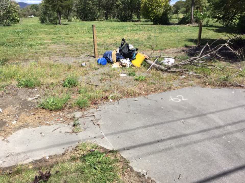 The photograph attached to this rubbish/recycling report