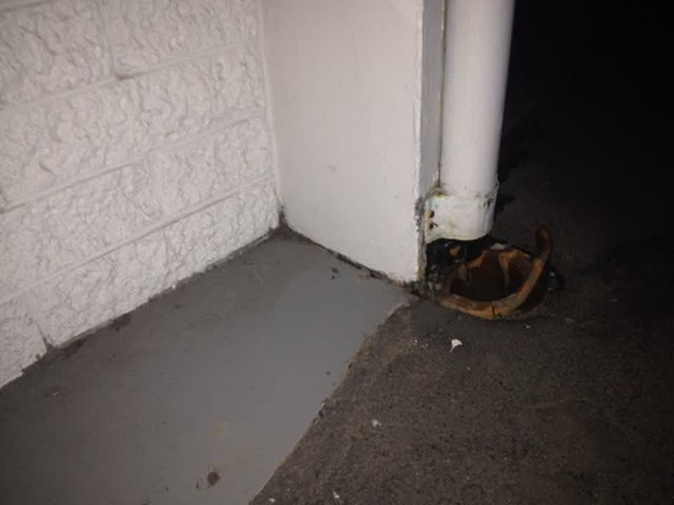 The photograph attached to this wastewater/stormwater report