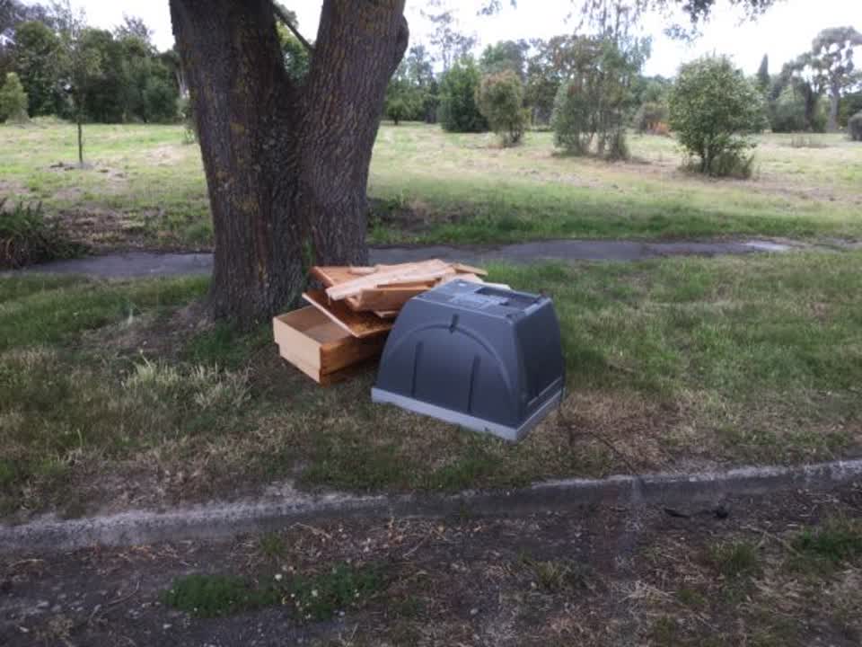 The photograph attached to this rubbish/recycling report