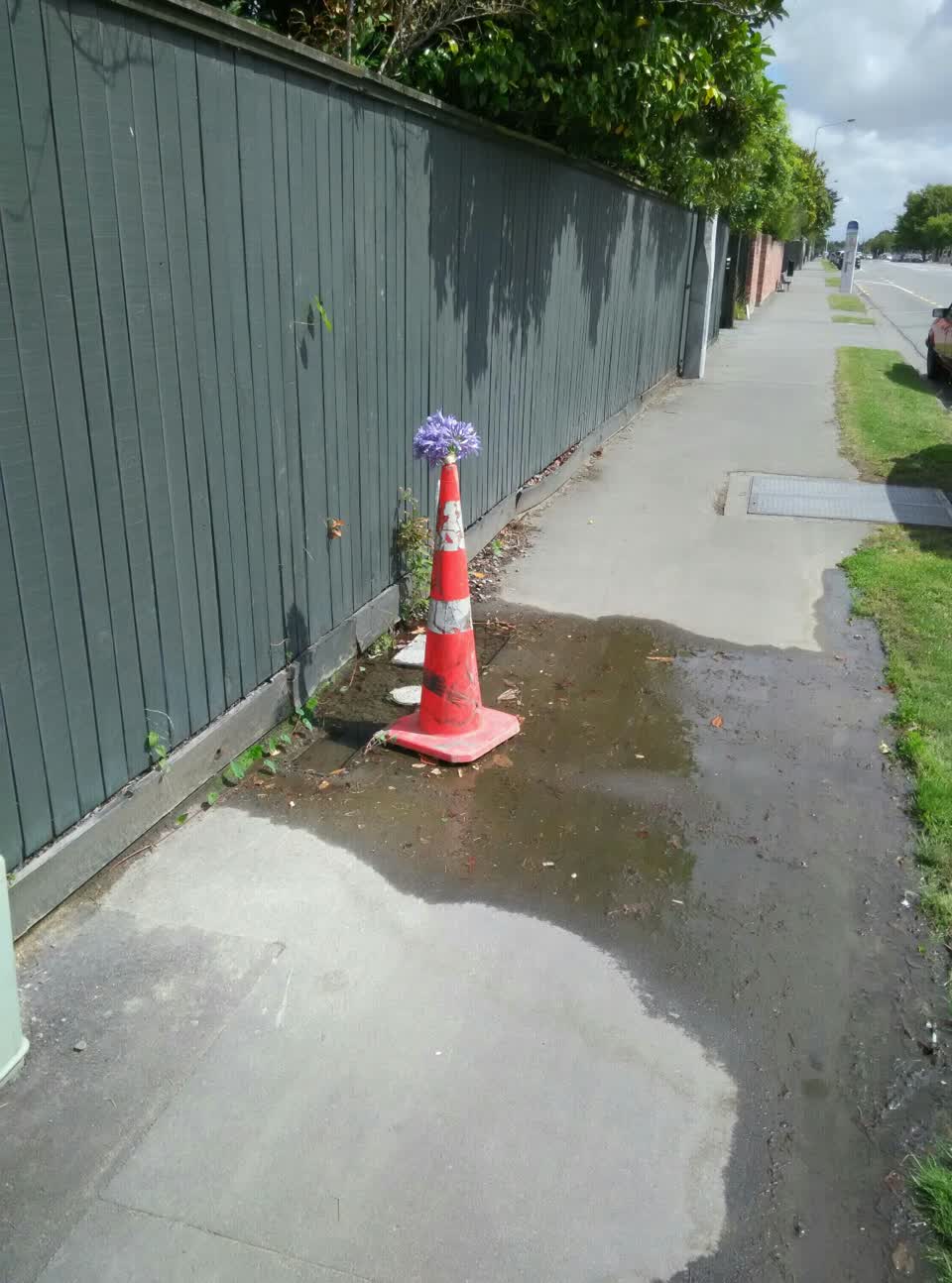 The photograph attached to this water supply report