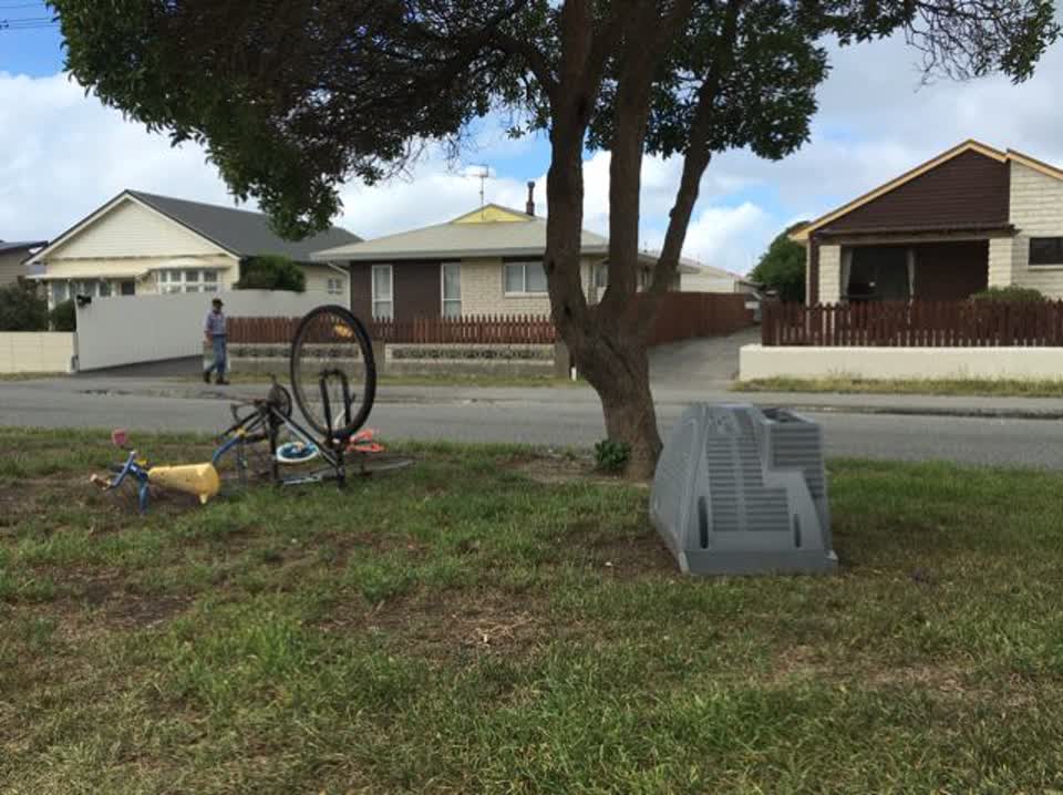 The photograph attached to this rubbish/recycling report
