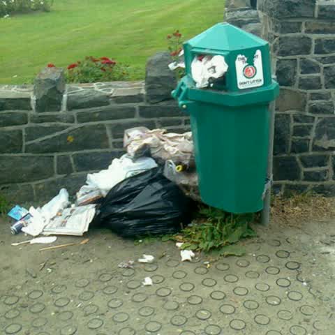 Rubbish/Recycling, a report photo