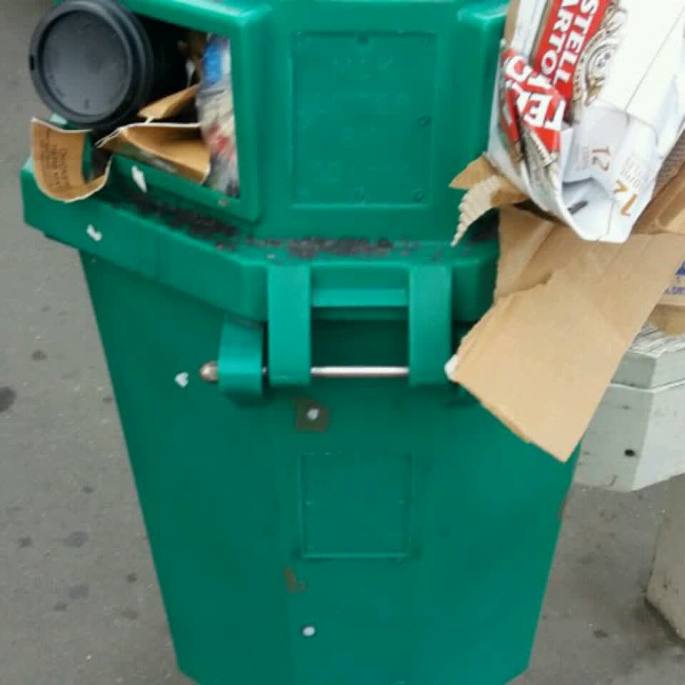 The photograph attached to this rubbish/recycling report