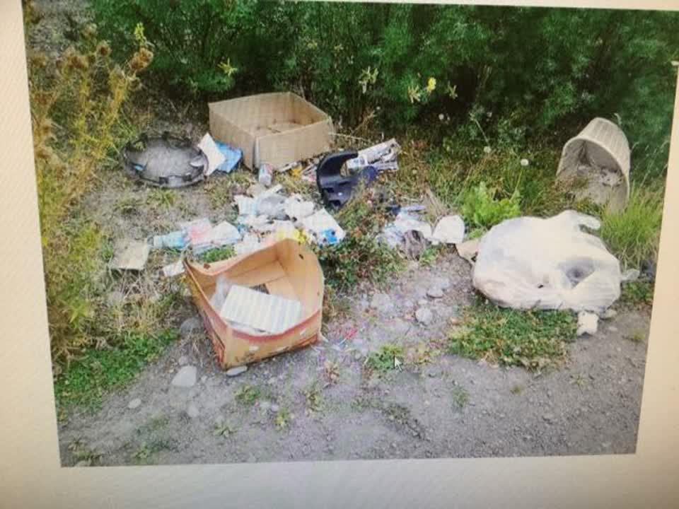 The photograph attached to this rubbish/recycling report