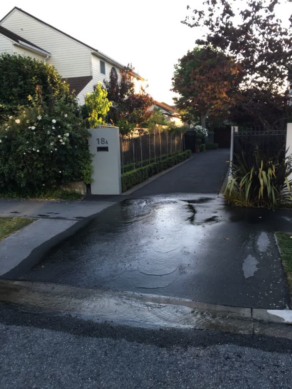 The photograph attached to this wastewater/stormwater report