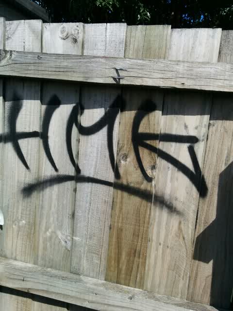 Graffiti, a report photo