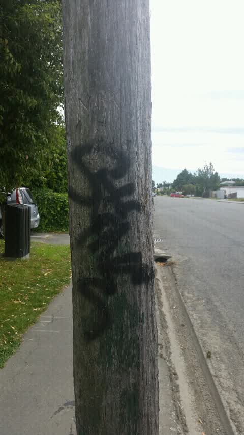 Graffiti, a report photo