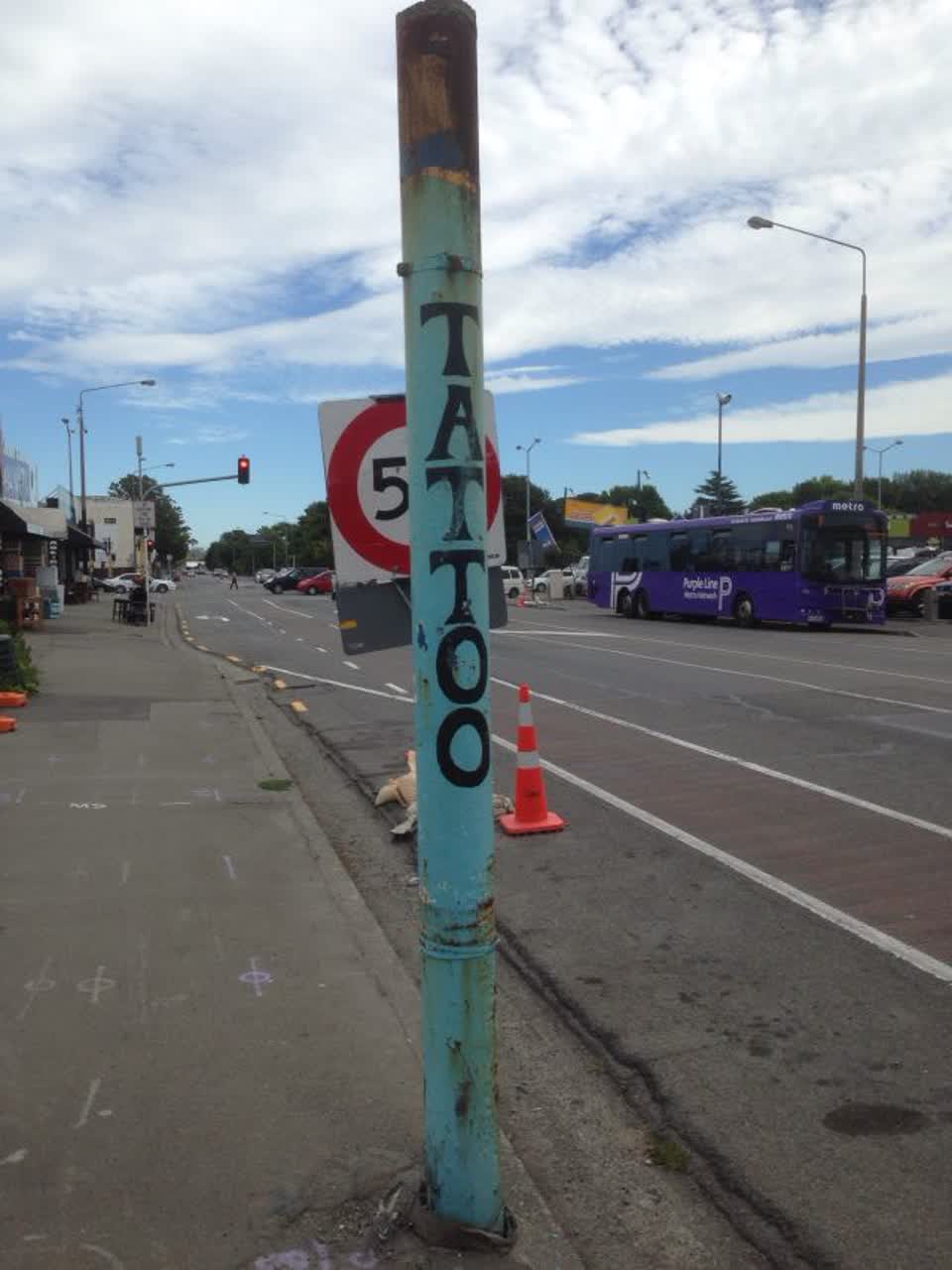 The photograph attached to this roading/streets report