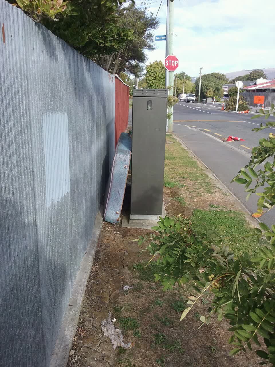 The photograph attached to this roading/streets report