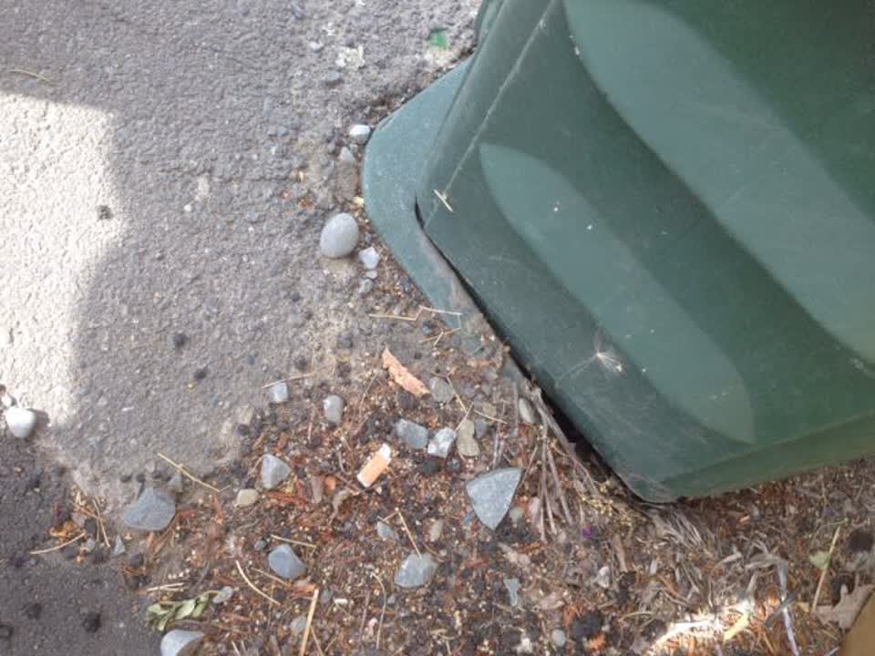 The photograph attached to this roading/streets report