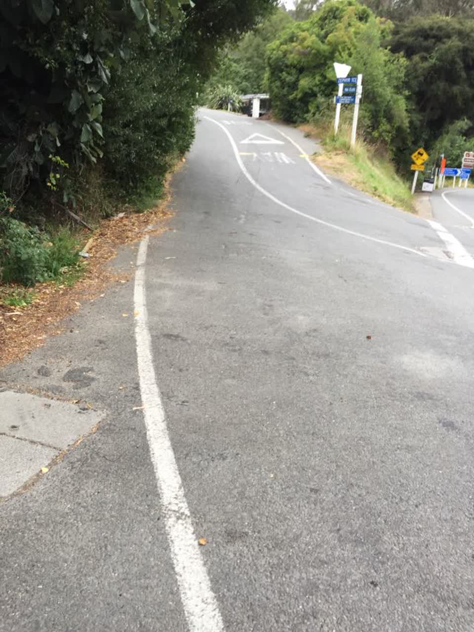 The photograph attached to this roading/streets report