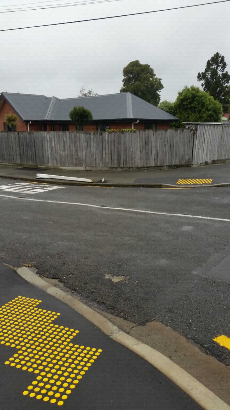 The photograph attached to this roading/streets report