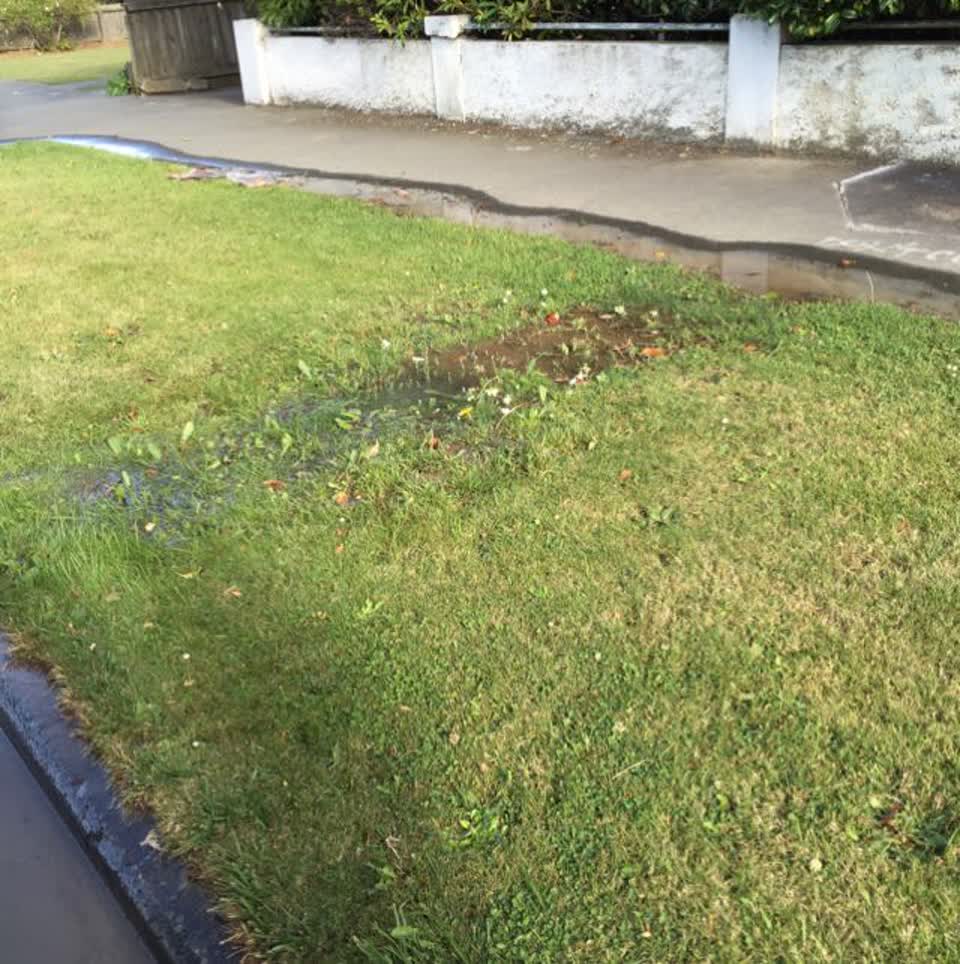 The photograph attached to this wastewater/stormwater report