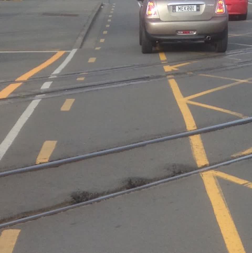 The photograph attached to this roading/streets report
