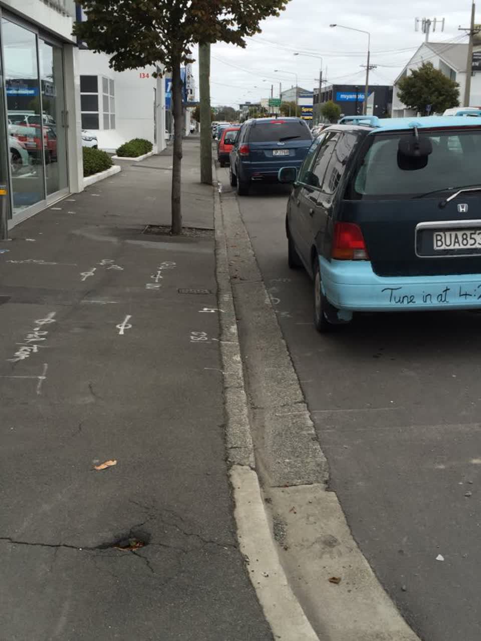 The photograph attached to this roading/streets report