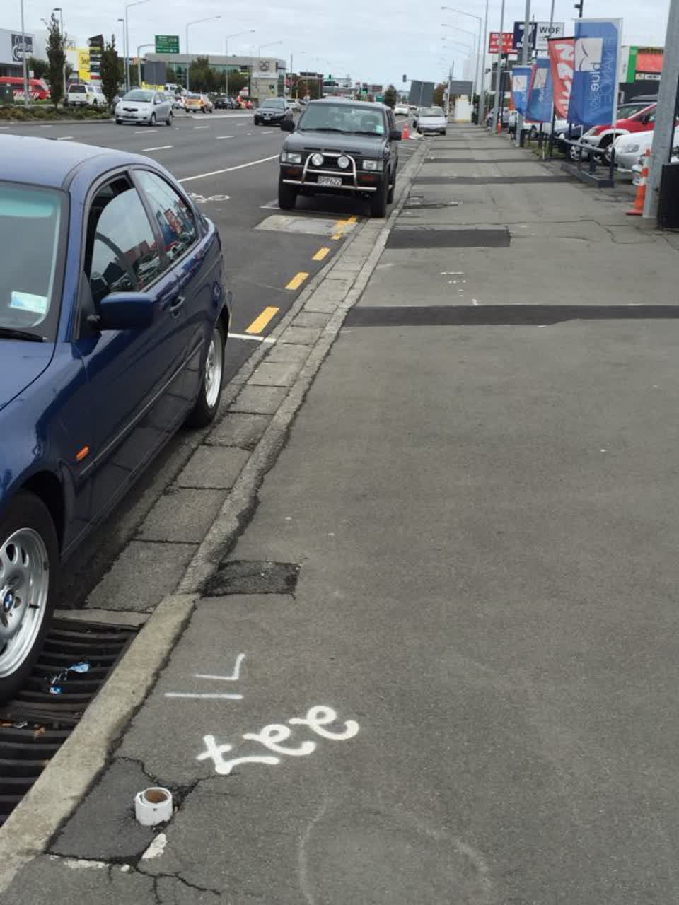 The photograph attached to this roading/streets report