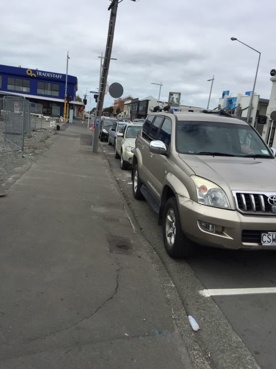 The photograph attached to this roading/streets report