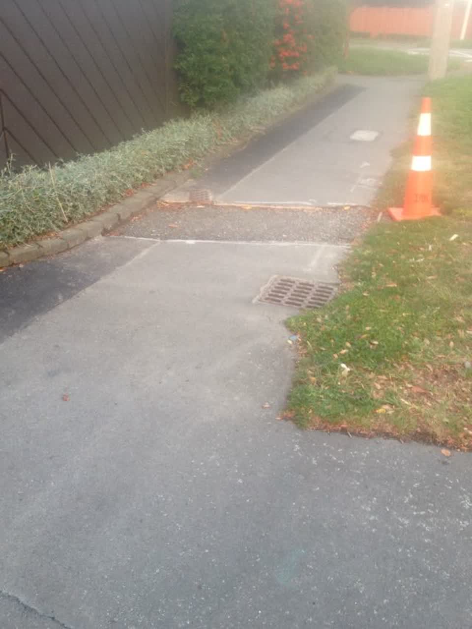 The photograph attached to this roading/streets report