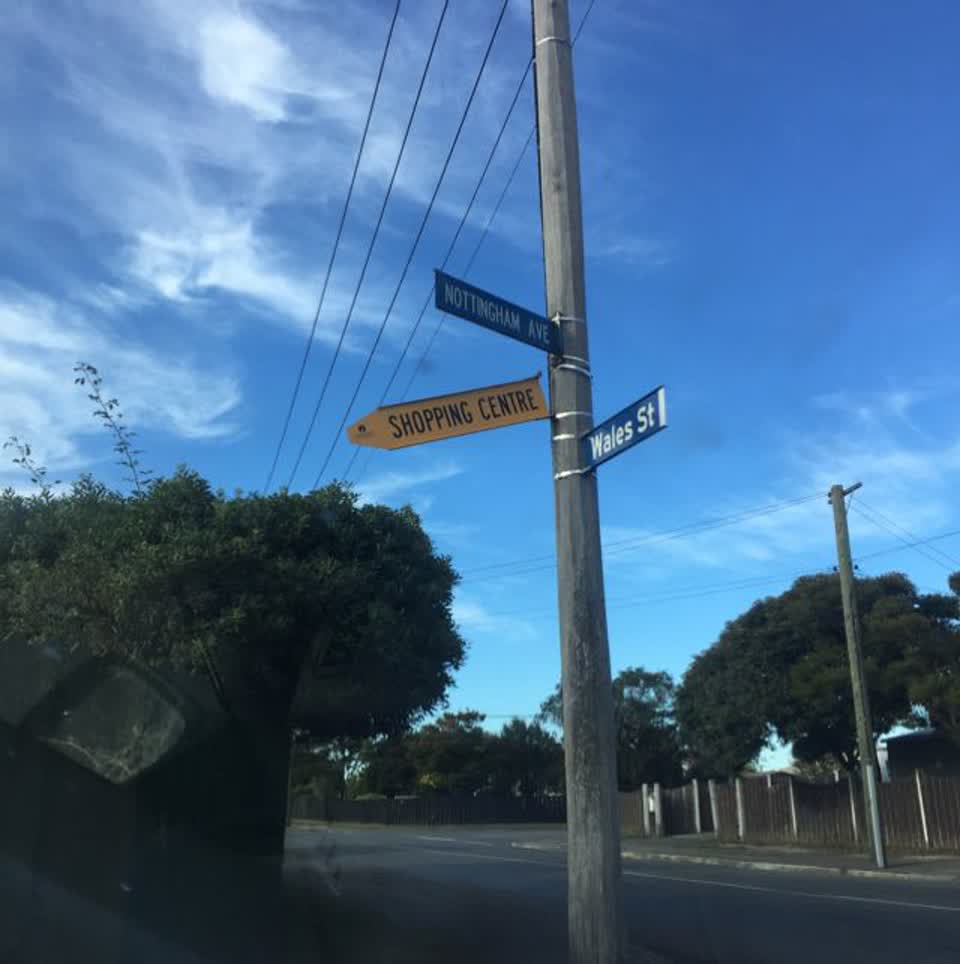 The photograph attached to this roading/streets report
