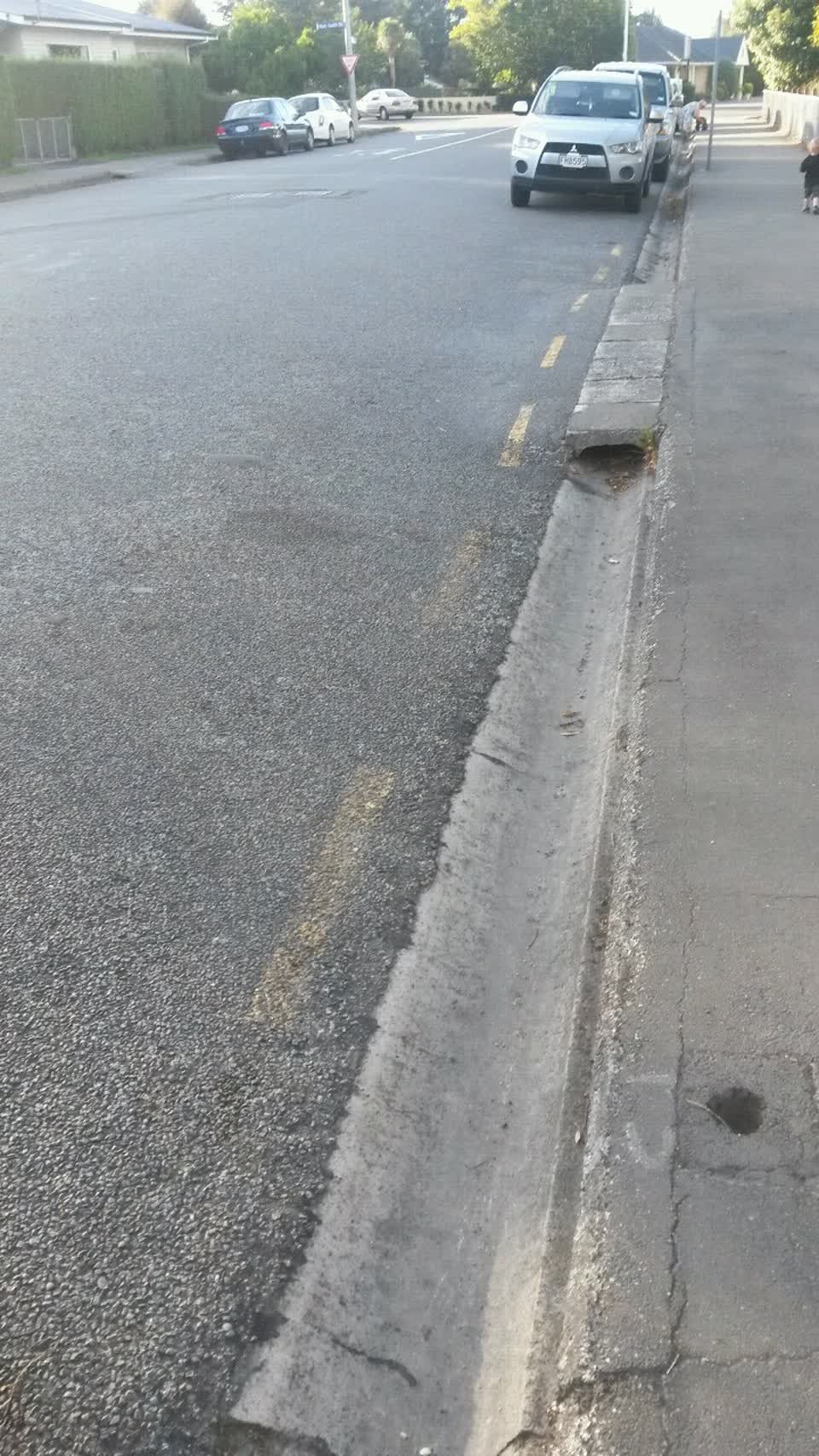 The photograph attached to this roading/streets report