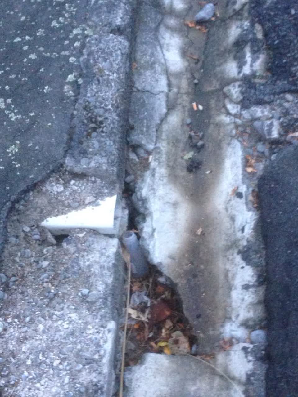 The photograph attached to this roading/streets report