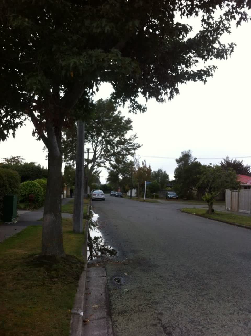 The photograph attached to this wastewater/stormwater report