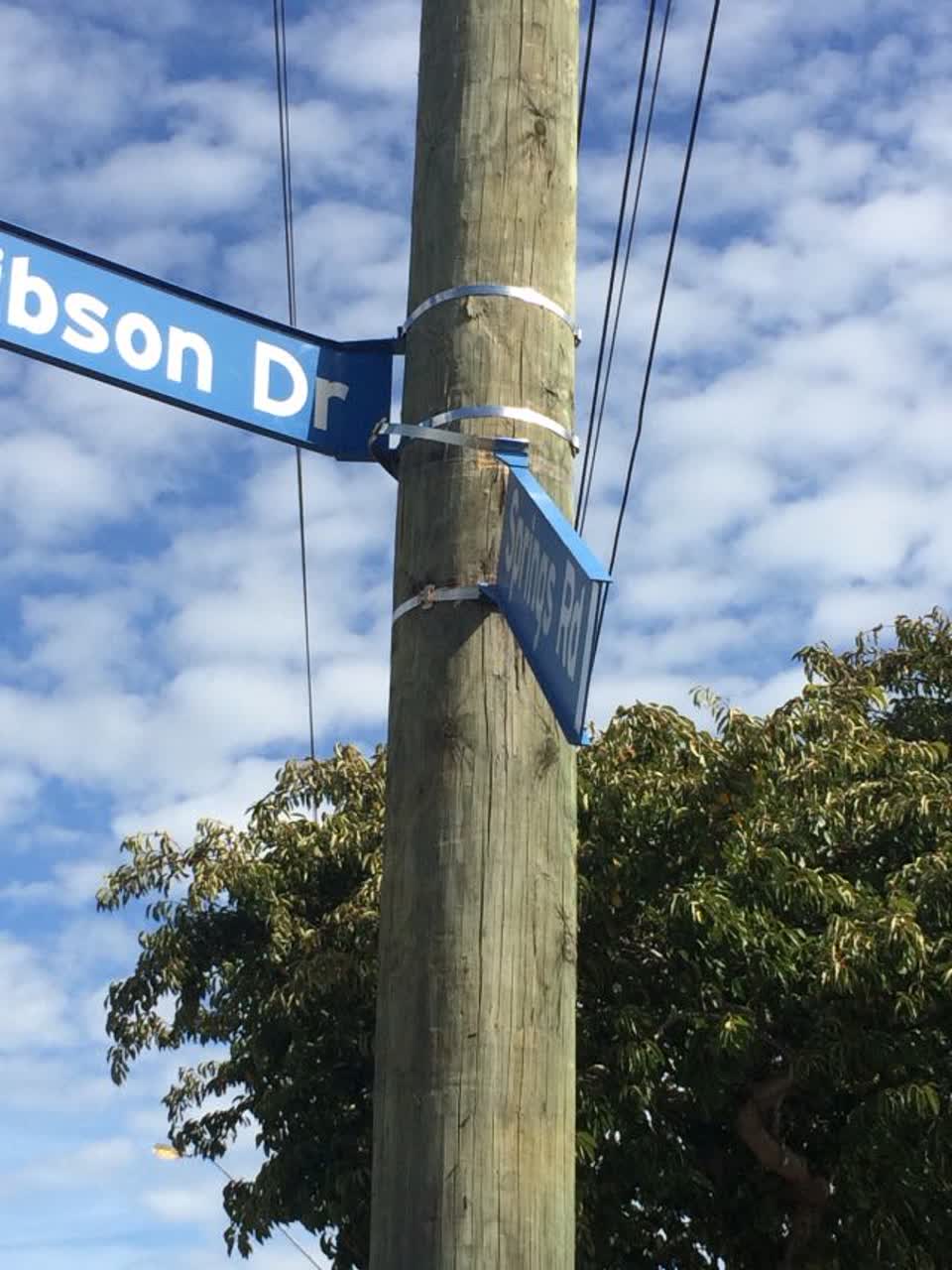 The photograph attached to this roading/streets report