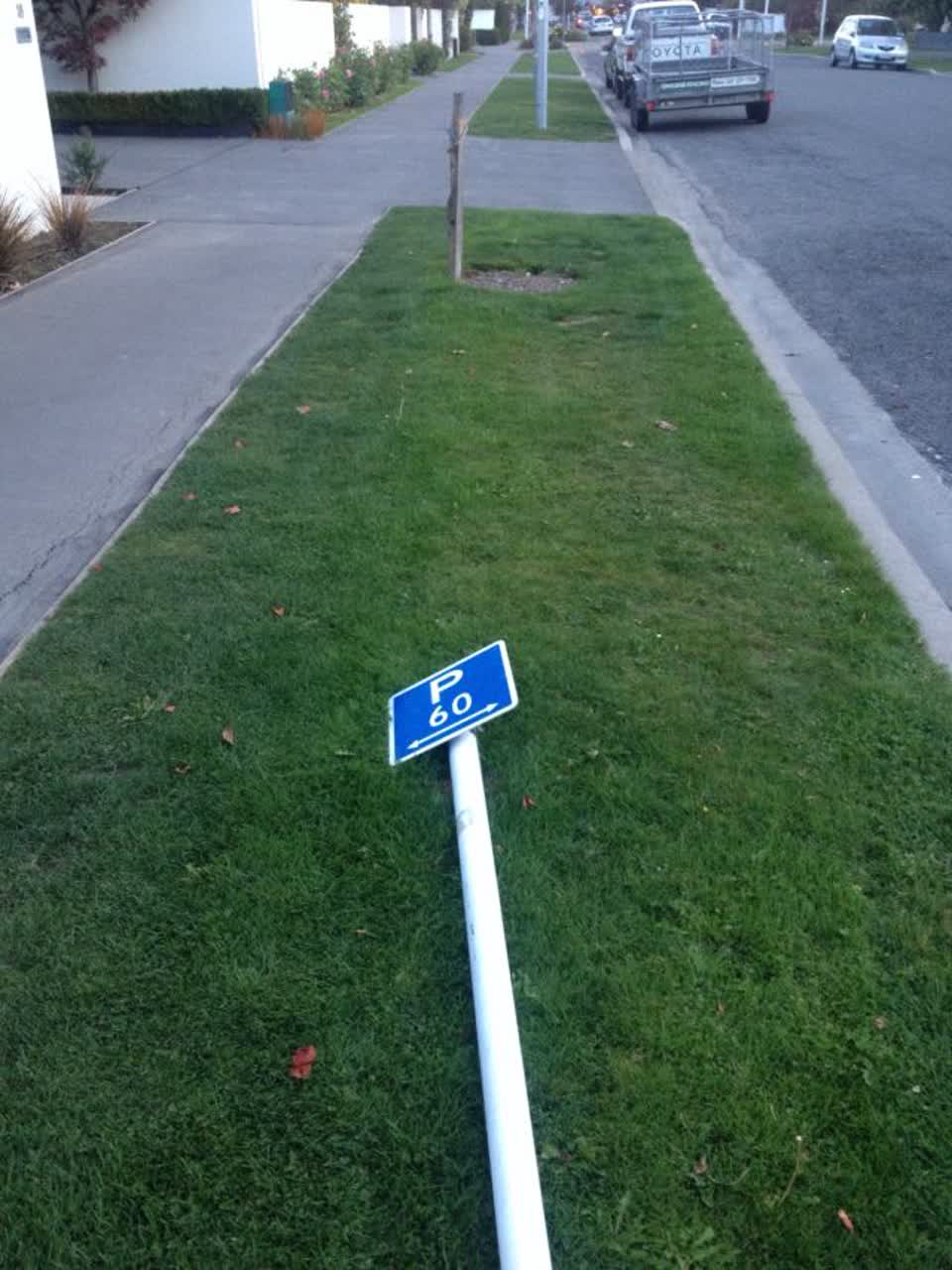 The photograph attached to this roading/streets report