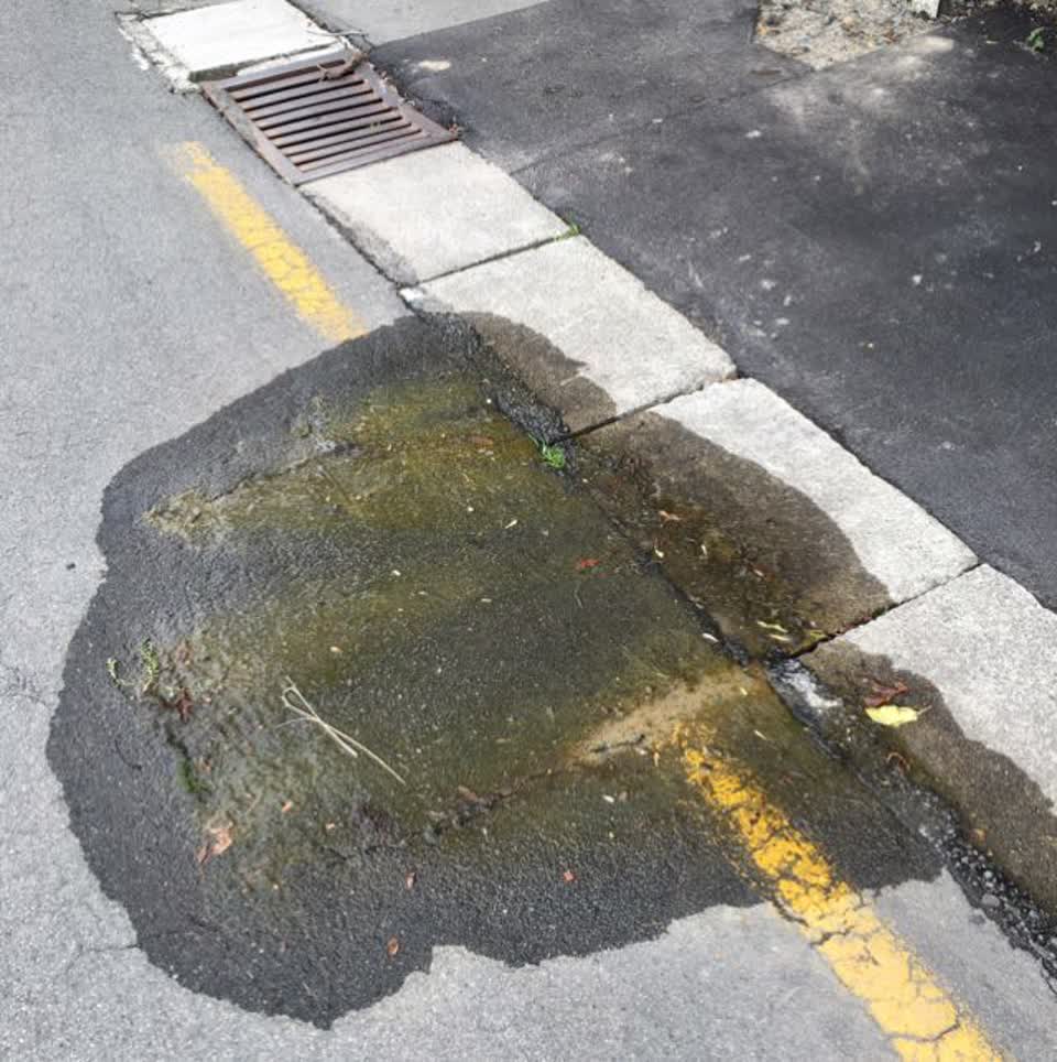 The photograph attached to this wastewater/stormwater report