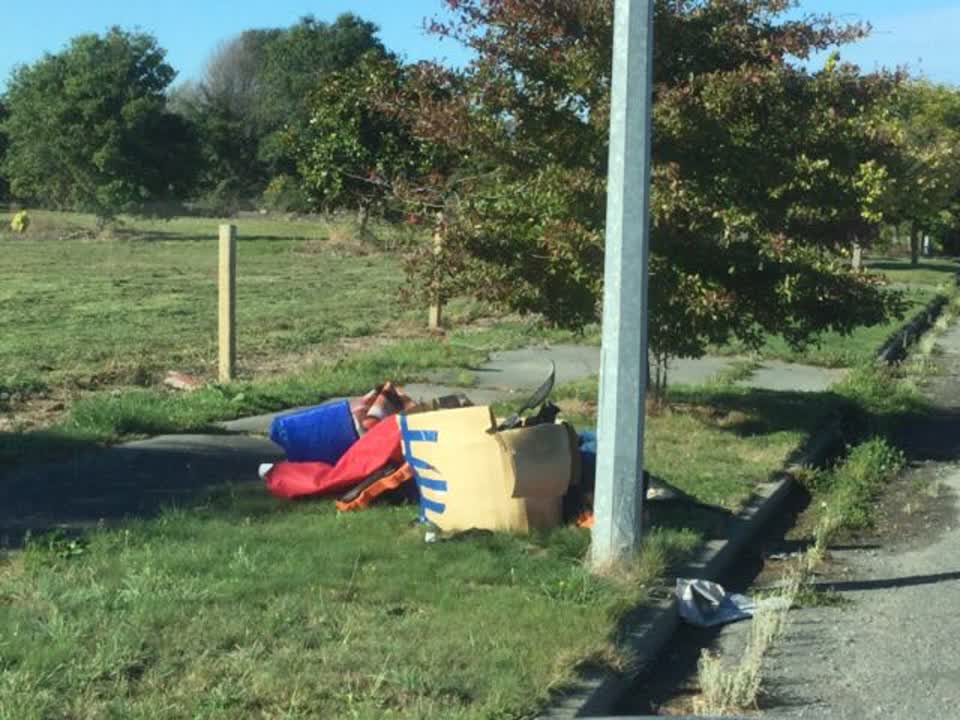 The photograph attached to this rubbish/recycling report