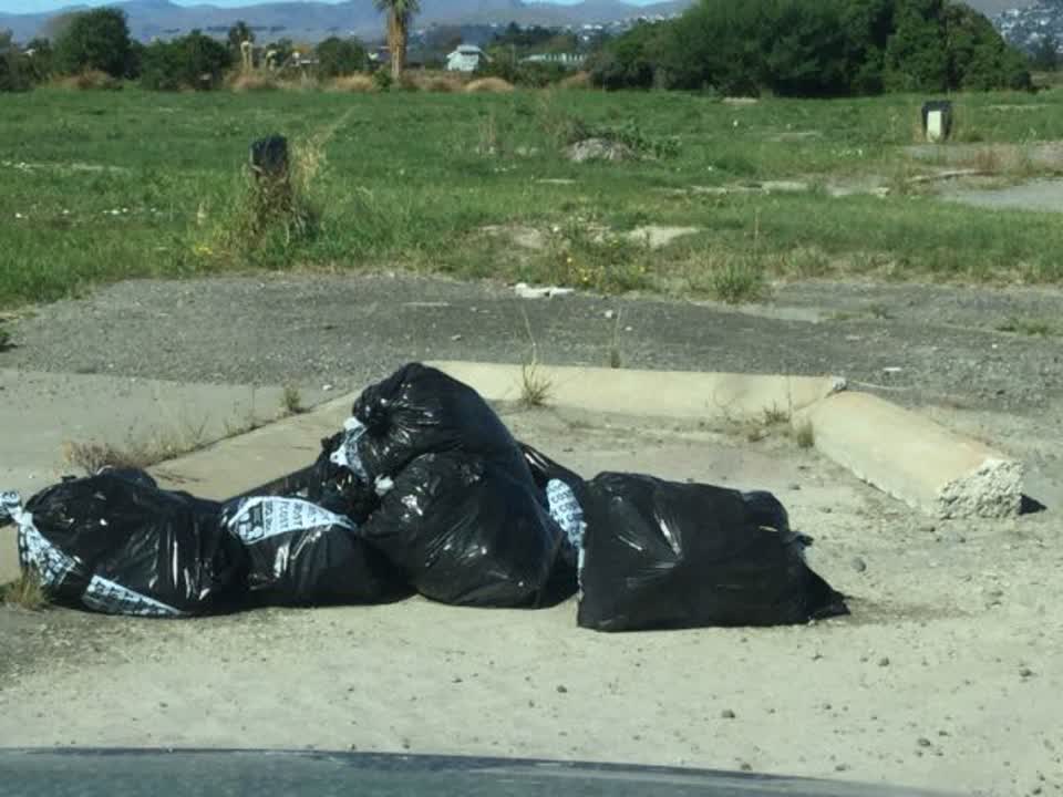 The photograph attached to this rubbish/recycling report