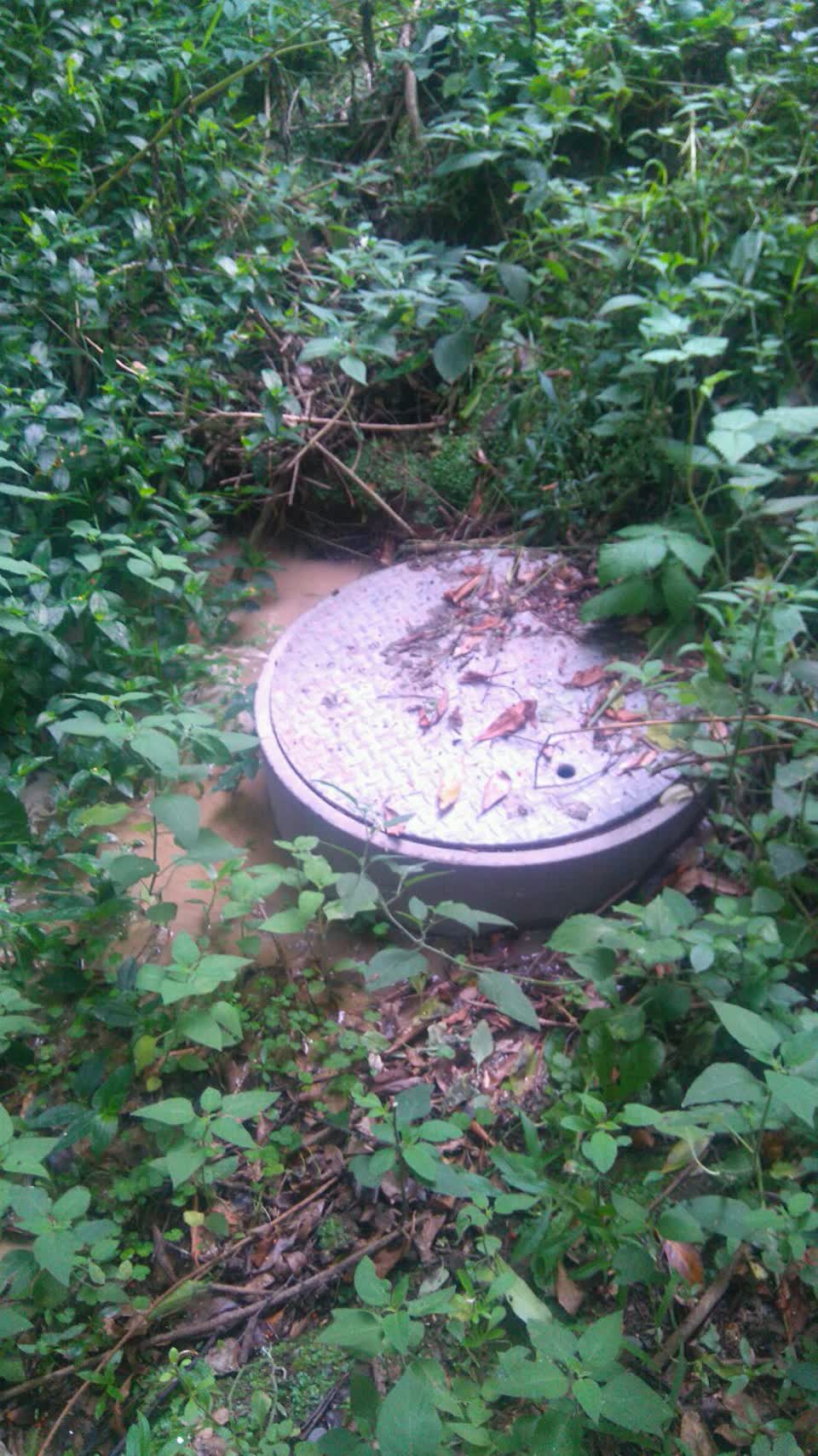 The photograph attached to this wastewater/stormwater report